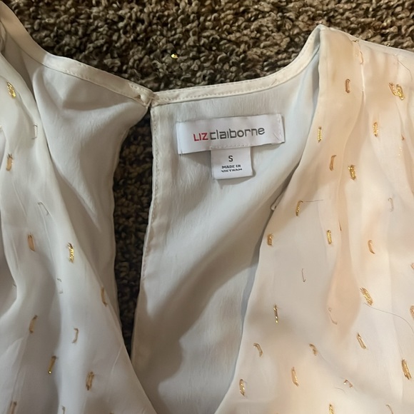 White and Gold tank top - Picture 4 of 7